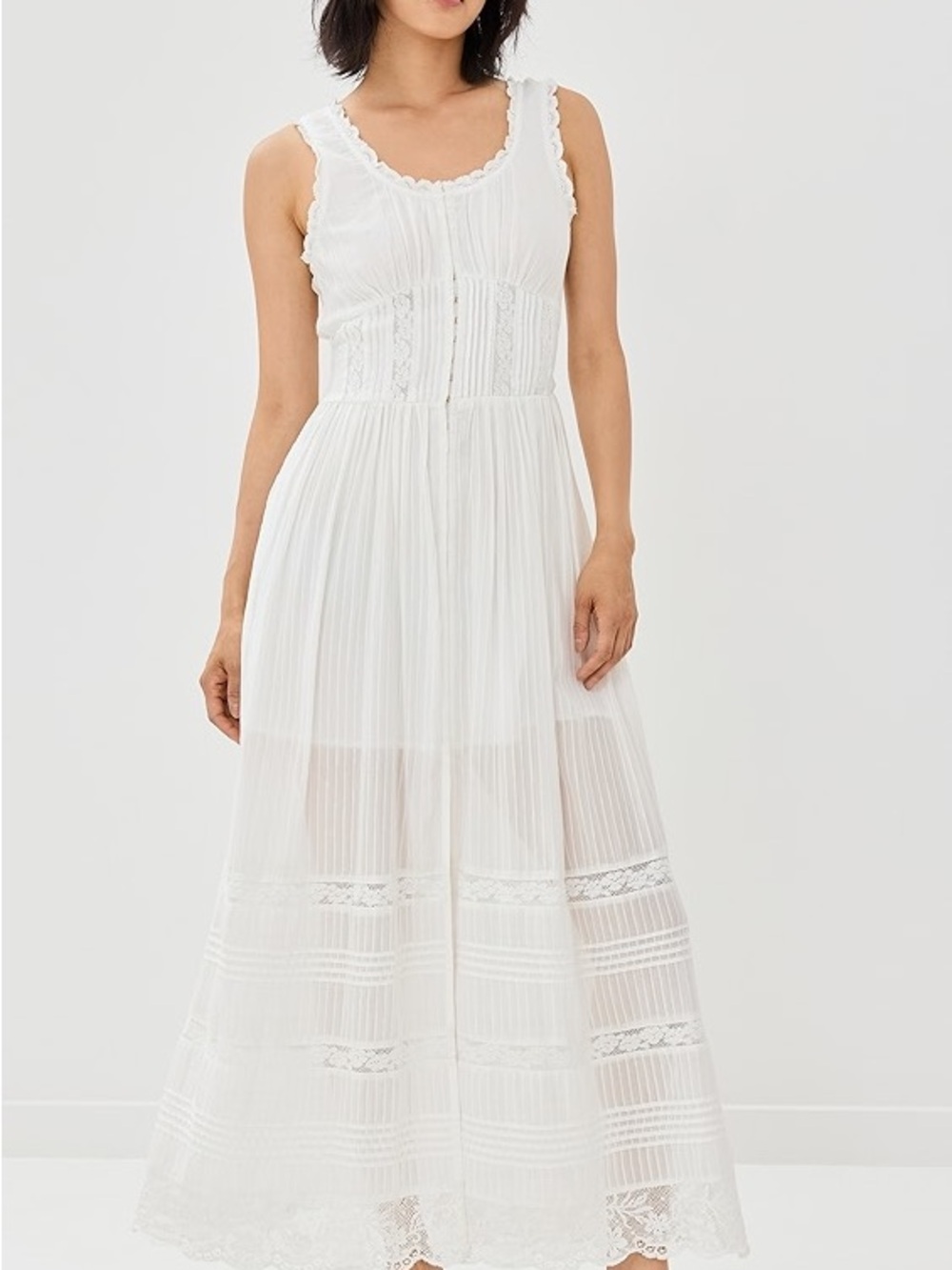 LoveShackFancy Santelle Lace Dress Coastal Cowgirl Cottagecore - Picture 15 of 16